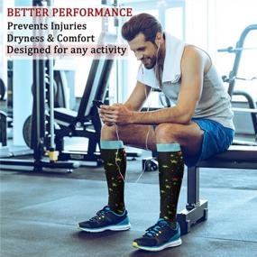 img 2 attached to Pack Of 6 CHARMKING Compression Socks For Women And Men - 15-20 MmHg, Ideal For Sports, Running, Air Travel, And Muscle Support