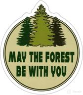 🌳 forest blessings: mini bumper sticker or laptop decal (3.25" x 3.75") логотип