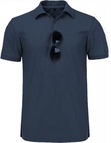 img 3 attached to Get Sporty With ZITY Men'S Short Sleeve Polo Shirt For Golf, Tennis And More!