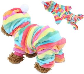 img 2 attached to 🐾 Cozy and Stylish Dog Costume Pet Hoodies: Winter Warm Flannel Pajamas for Dogs and Cats