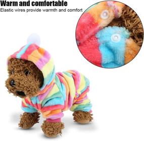 img 3 attached to 🐾 Cozy and Stylish Dog Costume Pet Hoodies: Winter Warm Flannel Pajamas for Dogs and Cats