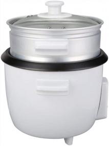 img 2 attached to Tayama Rice Cooker With Steam Tray 3 Cup, White (RC-03R)