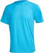 men's upf 50+ rashguard swim tee - satankud short sleeve running shirt for swimming, hiking & workouts logo