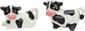 img 4 attached to 🐄 Boston Warehouse Udderly Cow Salt & Pepper Shakers - Hand Painted Ceramic Delights!