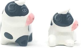 img 3 attached to 🐄 Boston Warehouse Udderly Cow Salt & Pepper Shakers - Hand Painted Ceramic Delights!