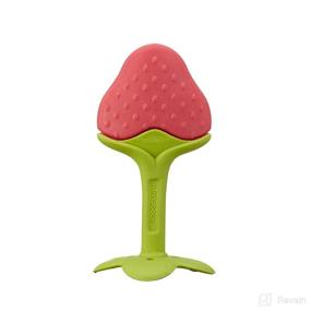 img 4 attached to 🍓 BPA-Free Berry Teether: Innobaby Original Teethin Smart EZ Grip Fruit Teether and Sensory Toy for Babies and Toddlers