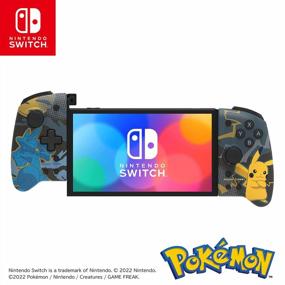img 2 attached to Испытайте непревзойденный игровой комфорт с Nintendo Switch Split Pad Pro (Pikachu &amp; Lucario) — официально лицензированным аксессуаром Pokémon