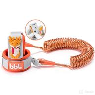 🔒 wszcml anti lost wrist link: secure toddler safety leash with key lock and reflective rope leash for kids/babies (orange, 2m/6.56 ft) логотип
