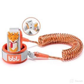 img 4 attached to 🔒 WSZCML Anti Lost Wrist Link: Secure Toddler Safety Leash with Key Lock and Reflective Rope Leash for Kids/Babies (Orange, 2M/6.56 ft)