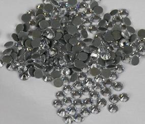 img 2 attached to Threadnanny Czech Quality (1440 Pieces) 10Gross Hotfix Rhinestones Crystal Ab Stud Crafts On Fabric, Clothes, And Jeans Cristal De Gemas De Diamantes De Imitación (5Mm/20Ss, Clear Crytsal Color)