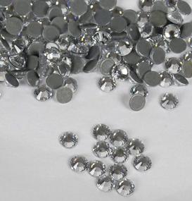 img 1 attached to Threadnanny Czech Quality (1440 Pieces) 10Gross Hotfix Rhinestones Crystal Ab Stud Crafts On Fabric, Clothes, And Jeans Cristal De Gemas De Diamantes De Imitación (5Mm/20Ss, Clear Crytsal Color)