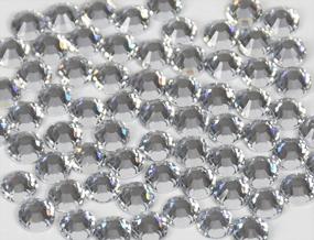 img 3 attached to Threadnanny Czech Quality (1440 Pieces) 10Gross Hotfix Rhinestones Crystal Ab Stud Crafts On Fabric, Clothes, And Jeans Cristal De Gemas De Diamantes De Imitación (5Mm/20Ss, Clear Crytsal Color)