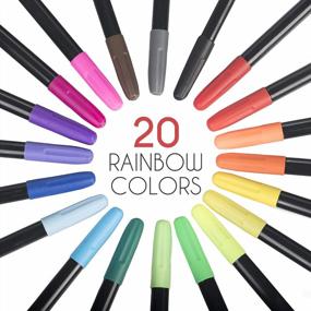 img 3 attached to Transform Your Fabric Creations With Zenacolor 20 Permanent Fabric Markers - Non-Toxic, Indelible Fine Point Textile Pens