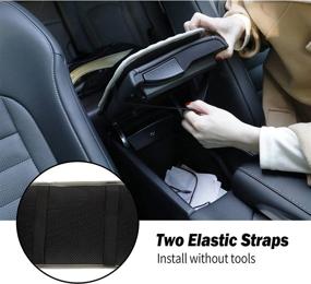 img 1 attached to 🚗 Universal Waterproof Car Armrest Seat Box Cover - Amiss Auto Console Pad, Gray Leather Armrest Cover Protector for Vehicle, SUV, Truck, Car - Car Interior Accessories
