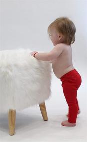 img 1 attached to Silky Toes Baby Leggings: Soft Cotton Pants for Girls and Boys - A Perfect Blend of Comfort and Style!