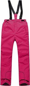 img 4 attached to Лыжные штаны из полиэстера для девочек PHIBEE - водонепроницаемые, ветрозащитные, дышащие