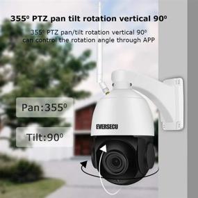 img 1 attached to EVERSECU WiFi Sony CMOS 1080P 30X Optical Zoom IP PTZ Security Camera With Auto-Tracking, Pan/Tilt/Zoom High-Speed Dome, 32GB SD Card, 2 Way Audio, Night Vision And Outdoor Remote View Camhi App