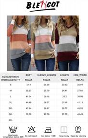 img 2 attached to Chic And Comfortable: BLENCOT Women'S Color Block Hooded Sweaters For A Cozy Look