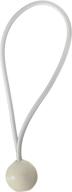 1000-4-less chic0734 100 piece bungee cords, 6 inch long, ball tie downs, white logo