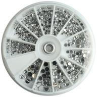 enforten size 1.5 2 3 4mm round silver acrylic glitter rhinestone for 3d uv gel nail art decoration wheel logo