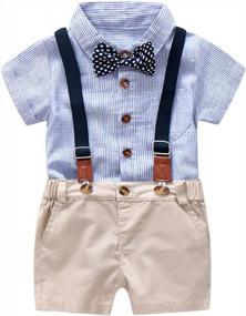 img 3 attached to Стильные джентльменские наряды для маленьких мальчиков - идеальны для особых случаев!