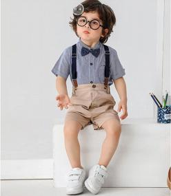 img 1 attached to Стильные джентльменские наряды для маленьких мальчиков - идеальны для особых случаев!