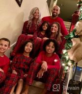 img 1 attached to 🎄 Family Matching Plaid Flannel Pajama Sets - SleepytimePJs Christmas Collection review by Stuart Sugden