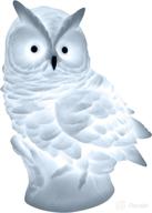 🦉 cute silicone owl night light for kids - portable led battery-operated nursery baby animals nightlight for room decoration, bedside, ideal for baby, child, boys, girls & adults логотип