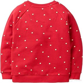 img 3 attached to 🎄 Cute Christmas Sweater for Toddler Girls: Long Sleeve Crewneck Pullover Tops, Ages 1-7