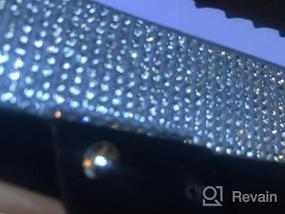 img 6 attached to Sparkling Crystal Platform Sandal With Ankle Strap For Women: Aquapillar Rhinestone Glitter Flatform