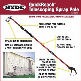img 1 attached to Versatile And Colorful: HYDE 28690 QuickReach Telescoping Pole Extends From 7-1/2 To 12 Feet