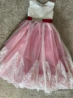 img 1 attached to Girls' Clothing: Flower Dress Wedding Pageant Gowns for Dresses review by Katie Allen