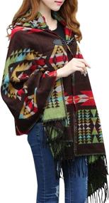 img 4 attached to Futurino Womens Jacquard Coverup OneSize Women's Accessories - Scarves & Wraps