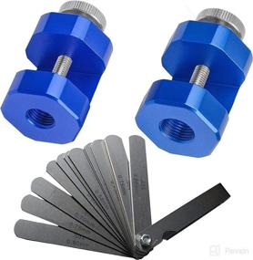 img 4 attached to 🔧 WISPAUSU Spark Plug Gap Tool 12mm 14mm - Includes Feeler Gauge for Accurate Spark Plug Gapping, 32 Blades Feeler Gauge Set 0.04-0.88mm