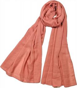 img 3 attached to Gender-Neutral Cotton Linen Scarf For Enhanced Style Trend