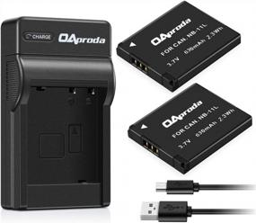 img 4 attached to Power Up Your Canon Camera With OAproda'S Two Pack NB-11L Battery And USB Charger Set