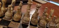 img 1 attached to 15" Handmade Marble Chess Set - Staunton & Ambassador Gift Style - Black/Fossil Coral review by Adam Wilson