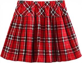 img 2 attached to Плиссированная юбка-пачка для девочек - стильная школьная форма от Beautifulfashionlife!