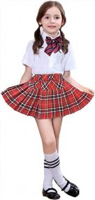 img 4 attached to Плиссированная юбка-пачка для девочек - стильная школьная форма от Beautifulfashionlife!