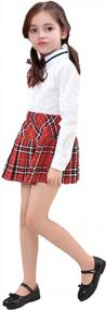 img 3 attached to Плиссированная юбка-пачка для девочек - стильная школьная форма от Beautifulfashionlife!