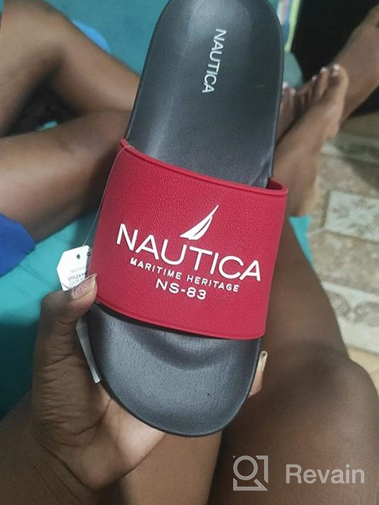 img 1 attached to 🏖️ Nautica Dolan Black Athletic Slide Sandals - Size 9: Ultimate Comfort for Active Souls review by Abdirahman Mensah