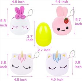 img 2 attached to Easter Eggs Easter Basket Stuffers Fillers Filled 4 Pack Eggs With Cute Purse Inside, Easter Gifts For Girls Kids Toddlers Plastic Easter Toys