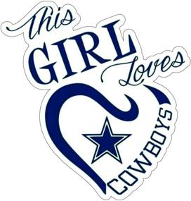 img 2 attached to 🏈 Dallas Cowboys Stickers – Team Colors (Any Size) | Vinyl Decal for Car Bumper, Helmet, Laptop, Tumblers (3 Inch) | Ideal Gift for This Girl Who Loves Dallas Cowboys