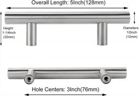 img 3 attached to 25 Pack 3 Inch Brushed Nickel Cabinet Pulls - Modern Stainless Steel Drawer Handles For Cabinets, Cupboards & More.