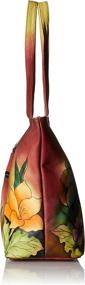 img 2 attached to Anna Anuschka Large Leather Women's Handbags & Wallets - Royal Shoulder Bags