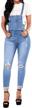 women's ripped skinny denim jumpsuit overalls by longbida for fashionable style logo