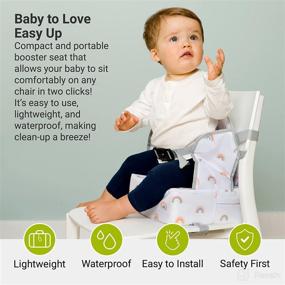 img 3 attached to 🌈 BabyToLove Easy Up Baby Booster Seat: Lightweight, Portable, and Colorful Rainbow Design