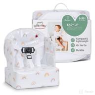 🌈 babytolove easy up baby booster seat: lightweight, portable, and colorful rainbow design logo