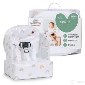 img 4 attached to 🌈 BabyToLove Easy Up Baby Booster Seat: Lightweight, Portable, and Colorful Rainbow Design
