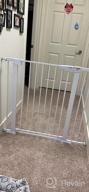 img 1 attached to Cumbor 29.5-46" Auto Close Safety Baby Gate: Mom'S Choice Awards Winner, Extra Tall & Wide Child Gate For House, Stairs, Doorways - Durable Dog Gate With Easy Walk Thru - Brown review by Dan Worku